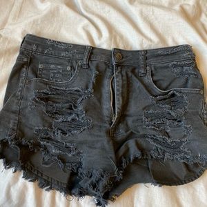 black american eagle shorts